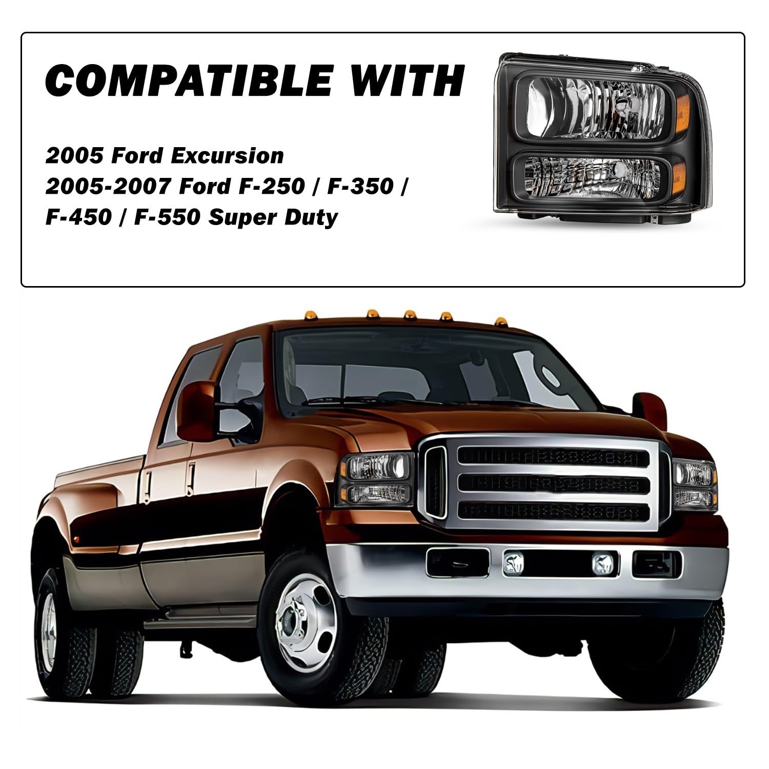 Amazon | SOCKIR ヘッドライト 05-07 フォード F250 F350 F450 F550